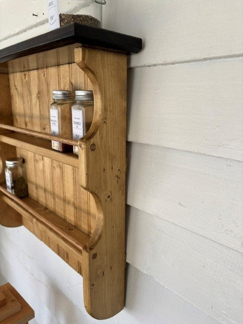 Handmade Spice Rack from Repurposed Wood