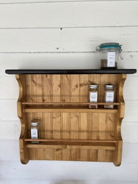 Handmade Spice Rack from Repurposed Wood